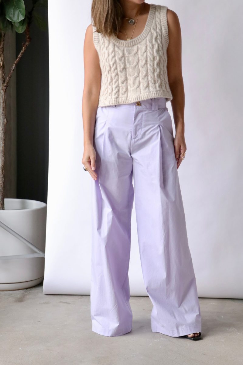 aeron chancery knitted cropped vest in ivory tops blouses aeron 145871