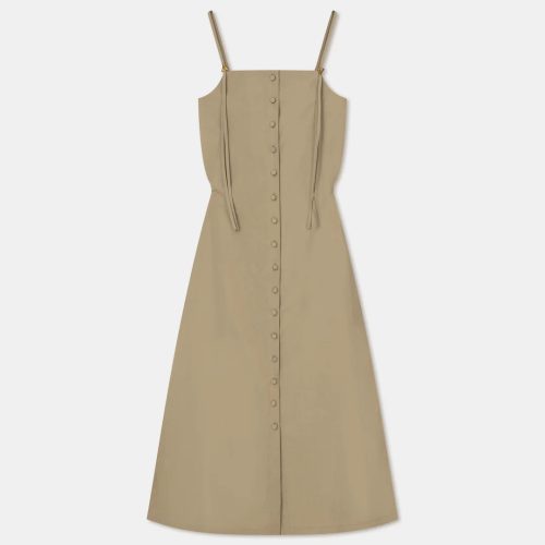 aeron dionne midi dress in olive dresses aeron 211718