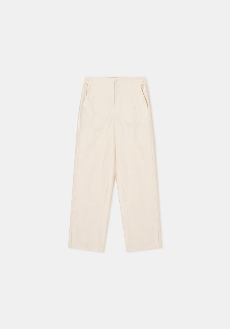 aeron dover poplin pants in off white bottoms aeron 426080