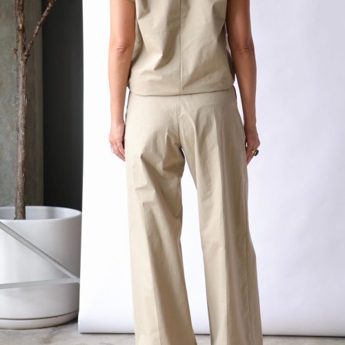 aeron wellen wide leg pants in olive bottoms aeron 177768