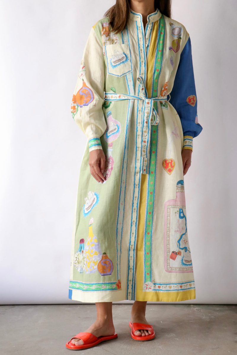 alemais elixir shirtdress in multi dresses alemais 670437