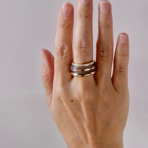 by pariah classic ring stack in grey agate jewelry by pariah 125538