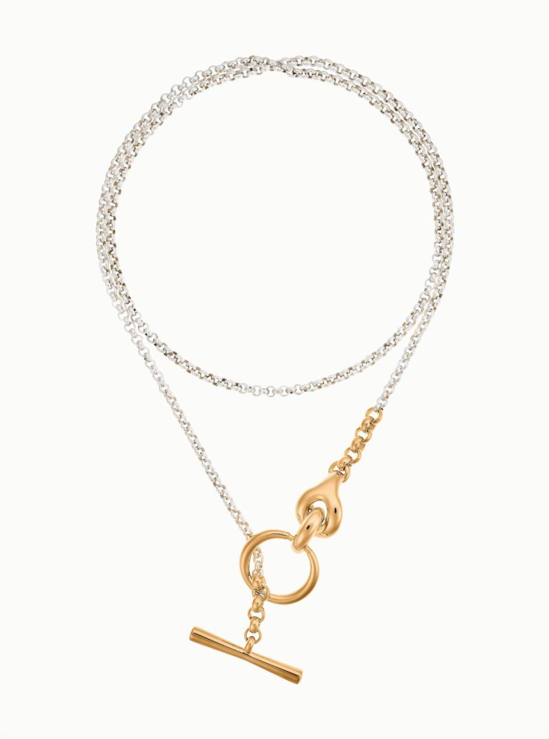 charlotte chesnais halo necklace en gold and silver jewelry charlotte chesnais 888464