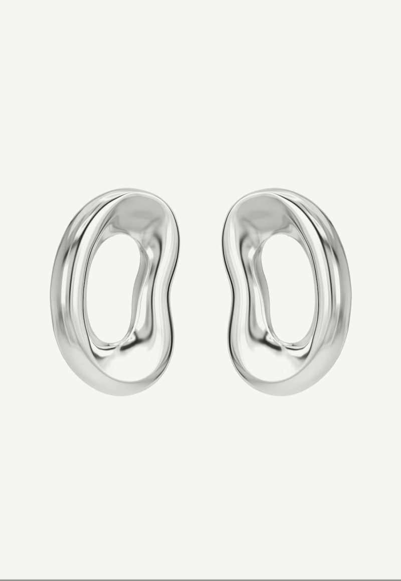 charlotte chesnais shima earrings in silver jewelry charlotte chesnais 384280