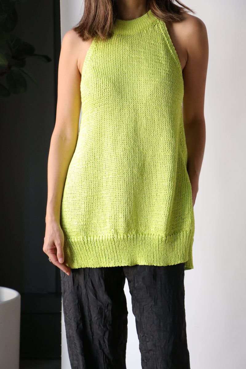 christian wijnants kuhra top in lime tops blouses christian wijnants 612375