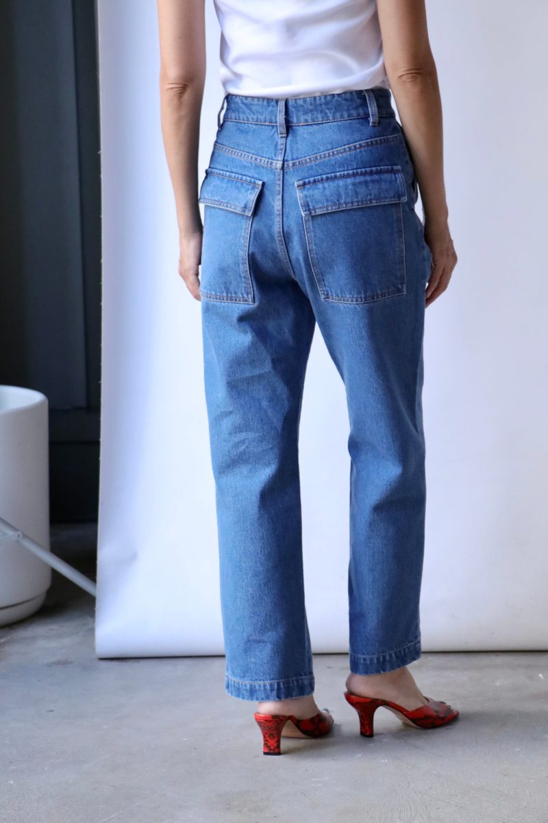 christian wijnants palaki pants in blue denim bottoms christian wijnants 440874