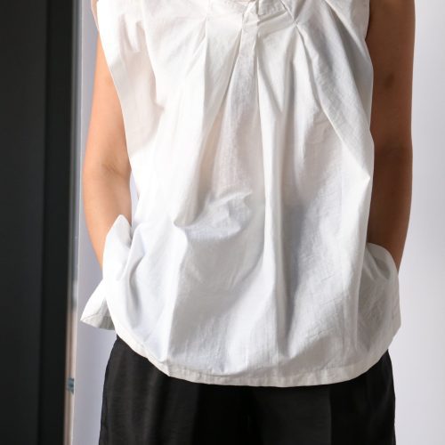 christian wijnants tako sleeveless top in off white tops blouses christian wijnants 738539