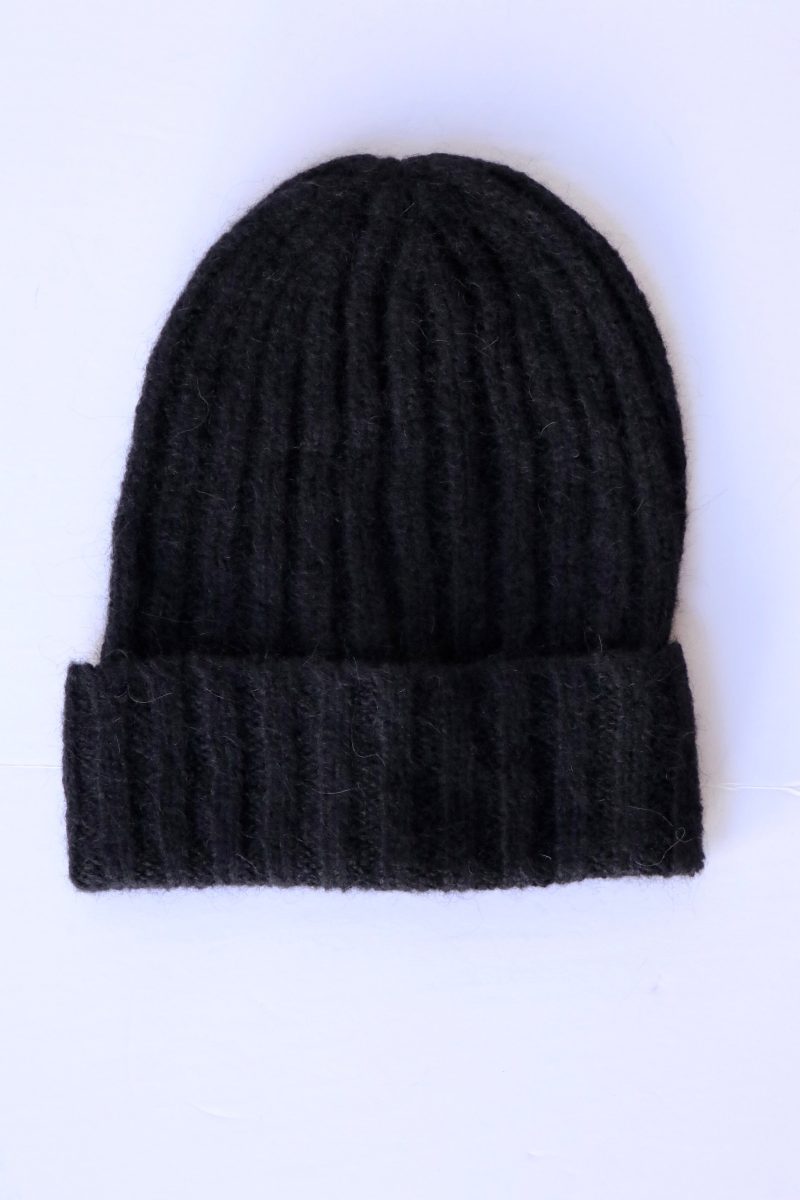 cordera baby alpaca beanie in black accessories cordera 549510