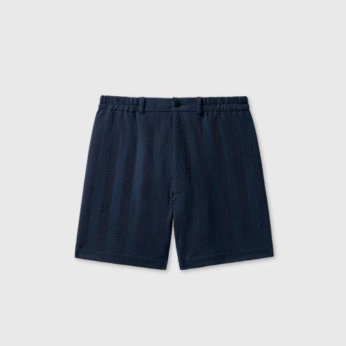 cordera herringbone shorts in navy bottoms cordera 995082