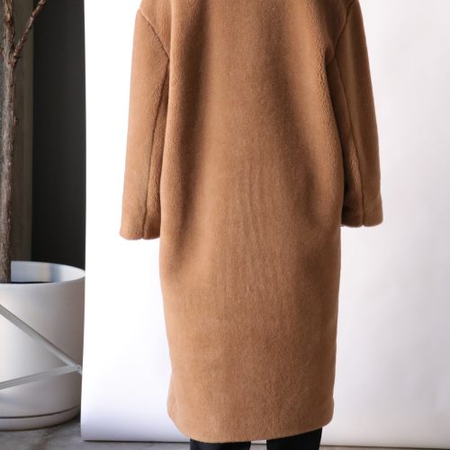 cordera shearling camel coat in camel outerwear cordera 442043