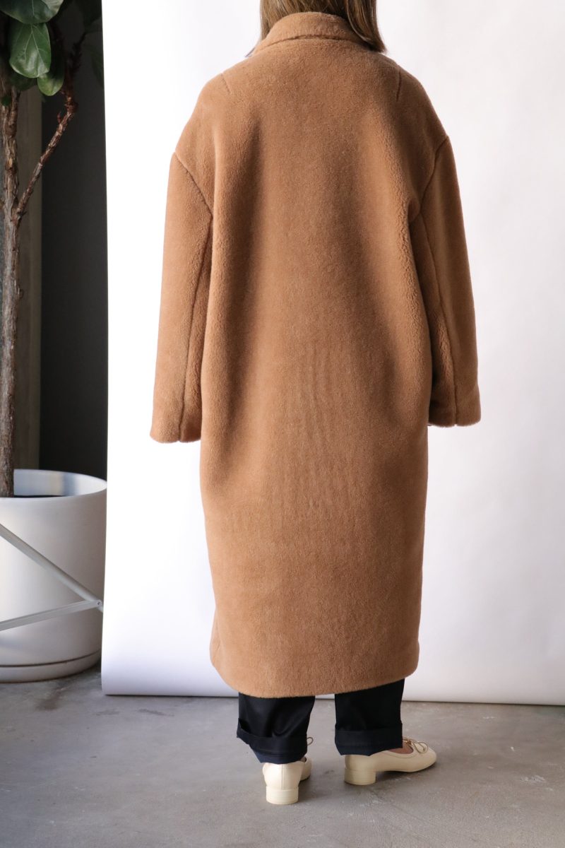 cordera shearling camel coat in camel outerwear cordera 442043