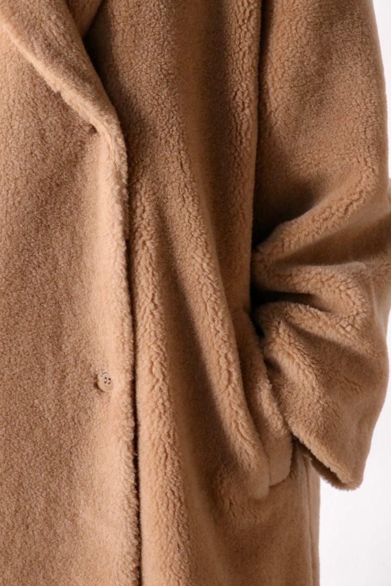 cordera shearling camel coat in camel outerwear cordera 499936