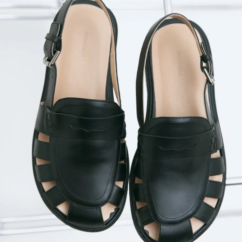 cordera slingback loafers in black shoes cordera 475164