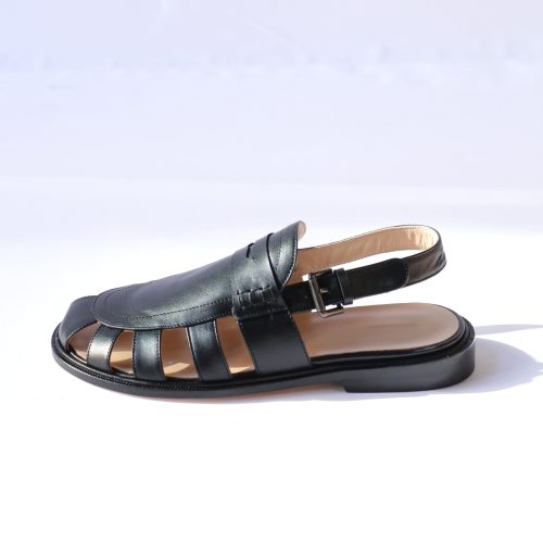 cordera slingback loafers in black shoes cordera 613223