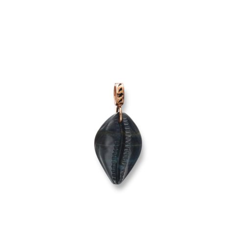 dezso petite carved cowry shark fin enameling necklace jewelry dezso 864869