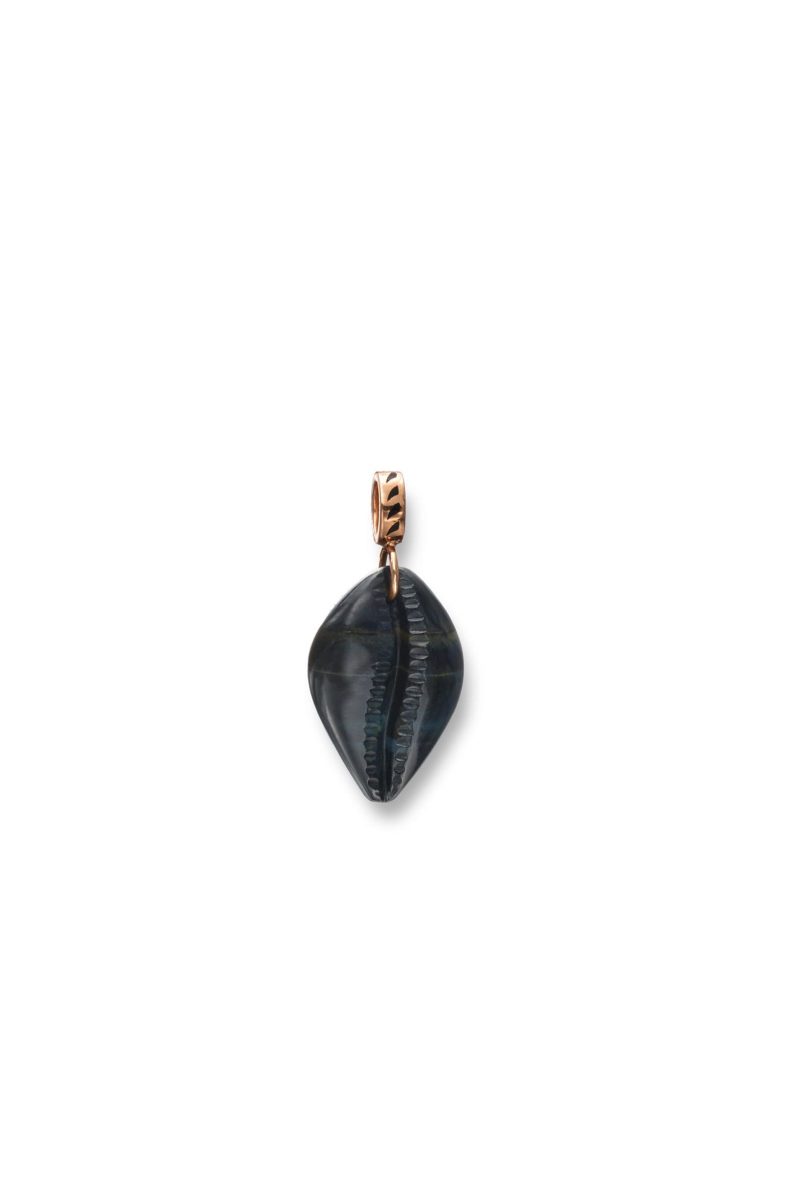 dezso petite carved cowry shark fin enameling necklace jewelry dezso 864869