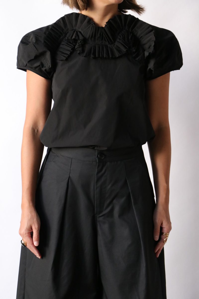 fabiana pigna perla blouse in onyx tops blouses fabiana pigna 350595