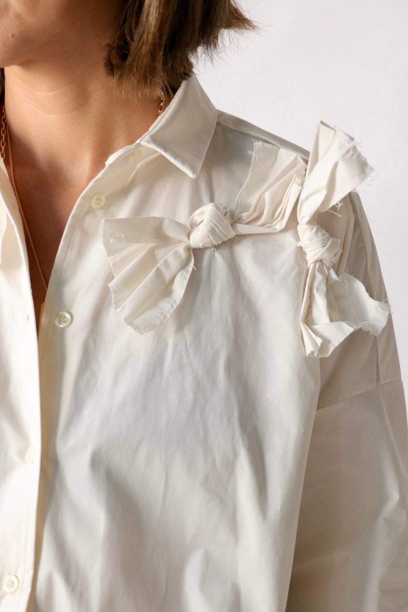 fabiana pigna ybarra blouse in chalk tops blouses fabiana pigna 640533