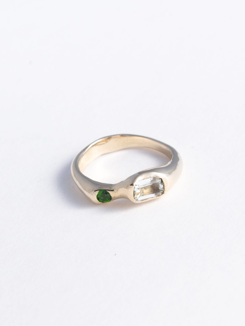 faris mer ring in green amethystchrome diopside jewelry faris 330556