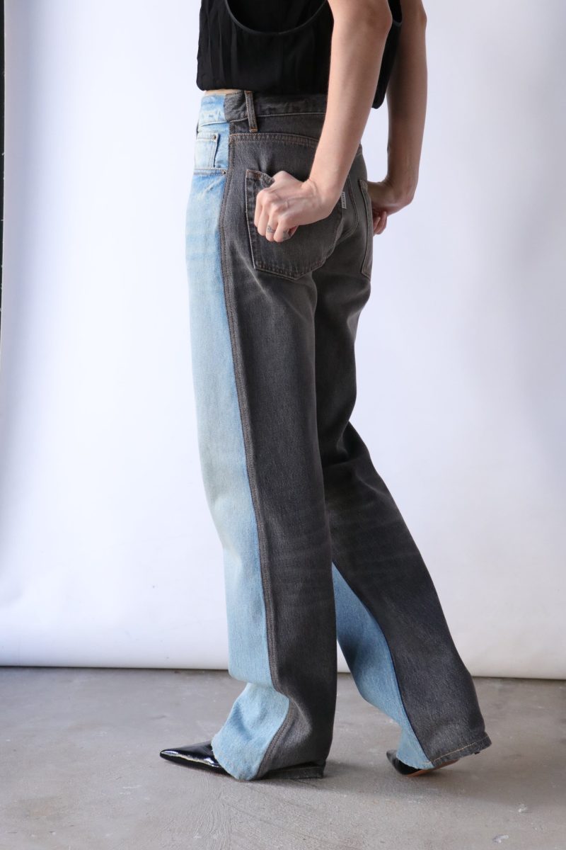 gauchere blue and black jeans bottoms gauchere 288882