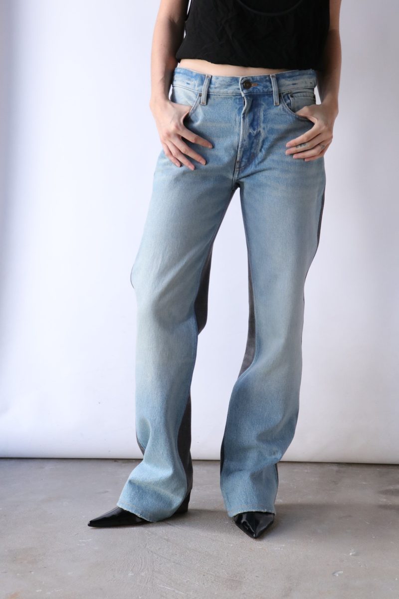 gauchere blue and black jeans bottoms gauchere 435553