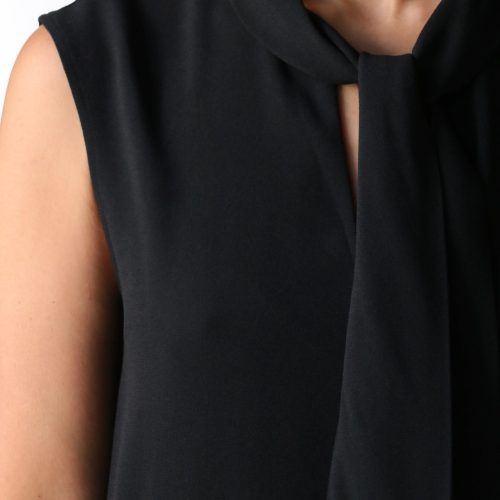 gauchere dress mini dress w necktie in black dresses gauchere 193040