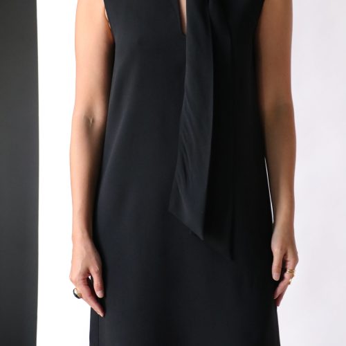 gauchere dress mini dress w necktie in black dresses gauchere 946254