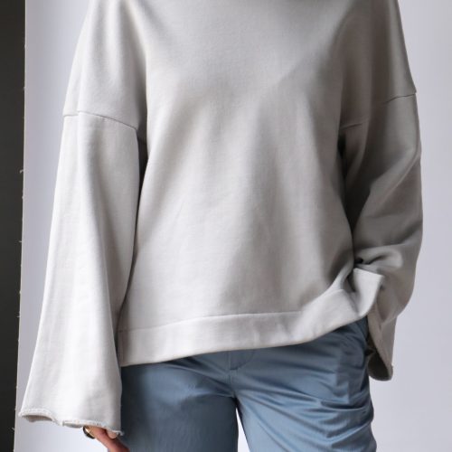 gauchere oversized raw edge turtleneck sweater sweatshirts gauchere 165269