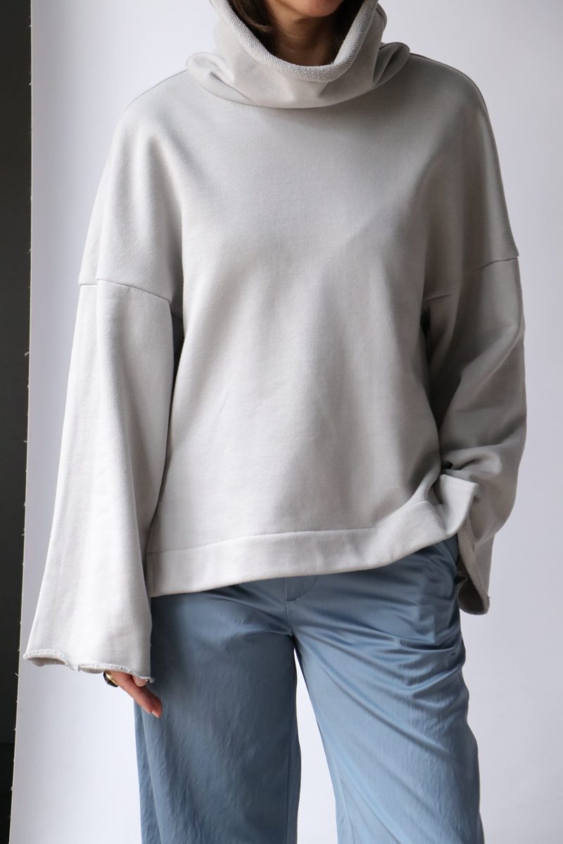 gauchere oversized raw edge turtleneck sweater sweatshirts gauchere 165269