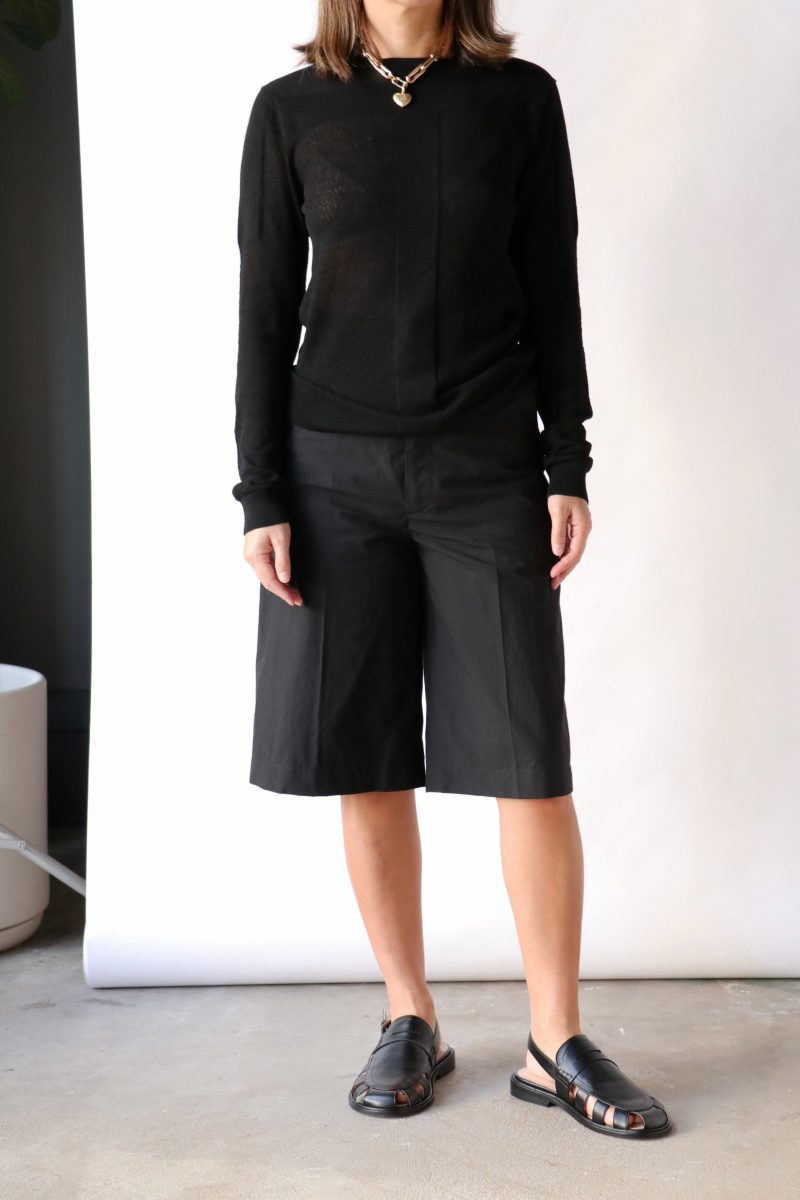 gauchere shorts in black bottoms gauchere 218124