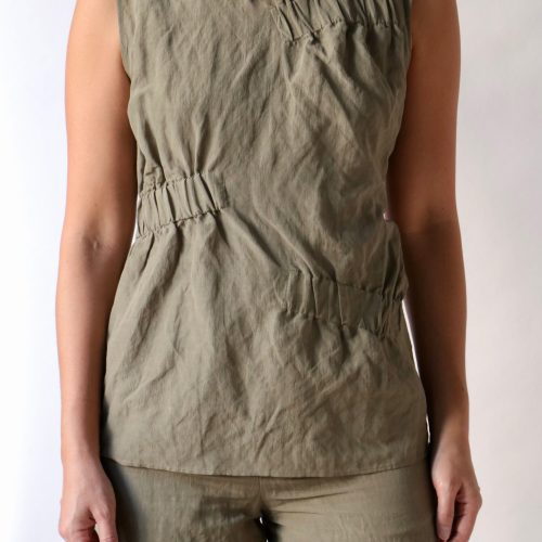 gauchere sleeveless top in sage tops blouses gauchere 992791