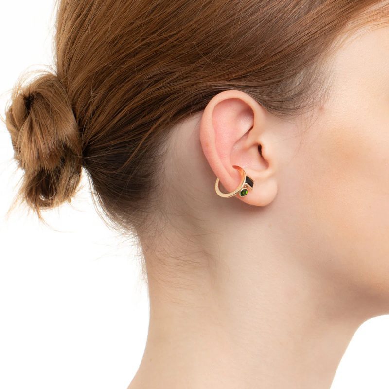 hirotaka bird of paradise double stone ear cuff jewelry hirotaka 413590