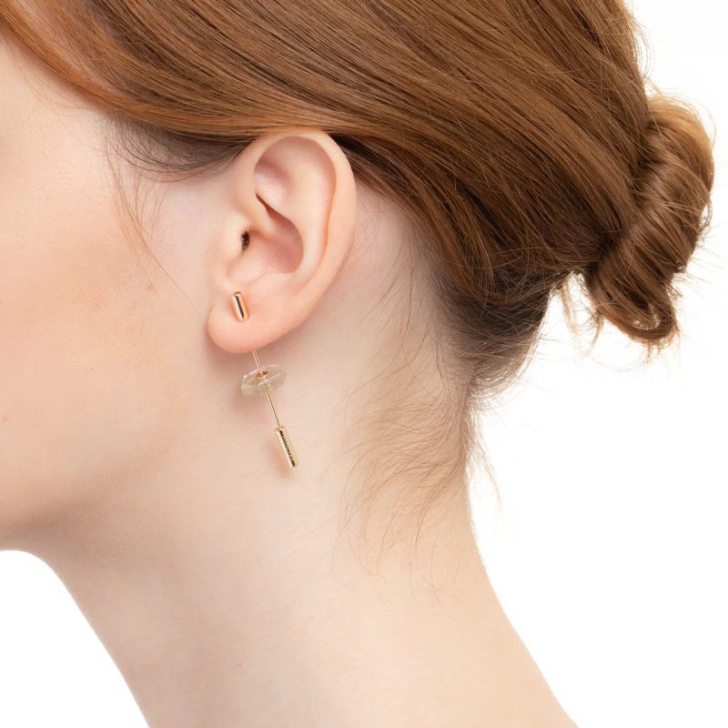 hirotaka short spear rutile earring jewelry hirotaka 624667