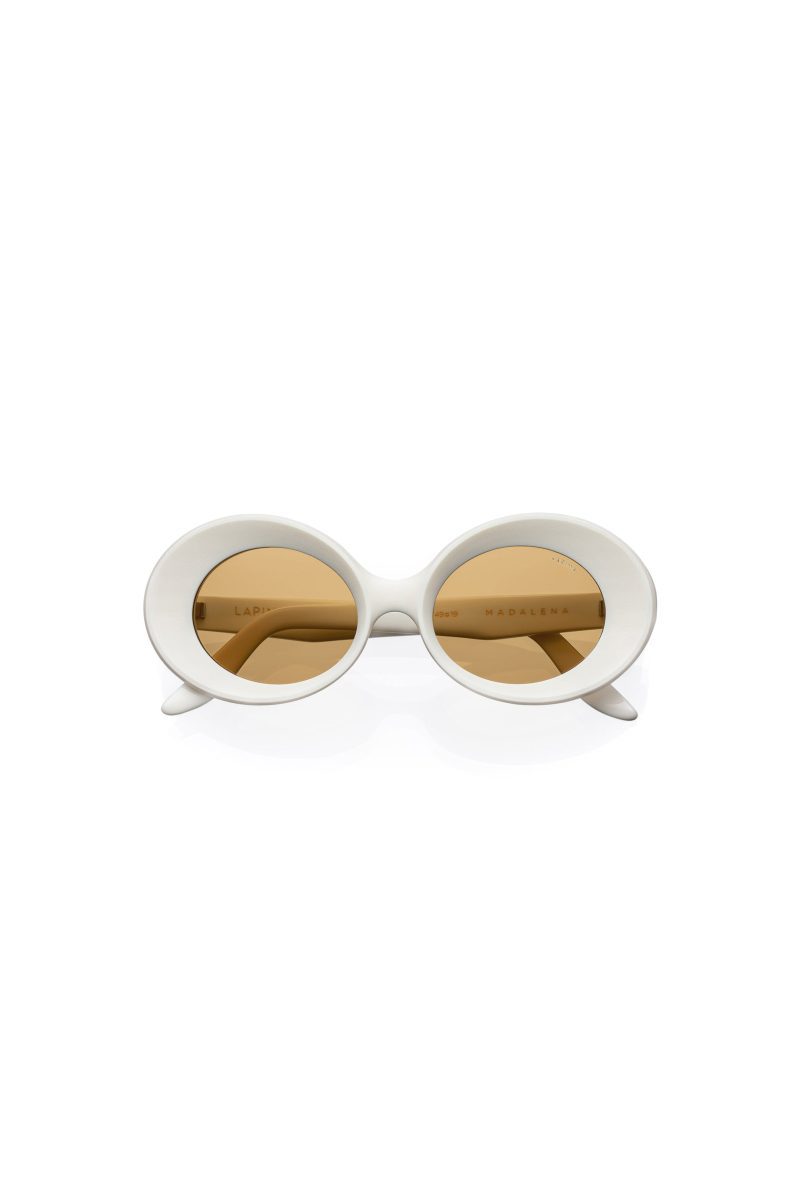 lapima madalena sunglasses in natural white vintage accessories lapima 386454