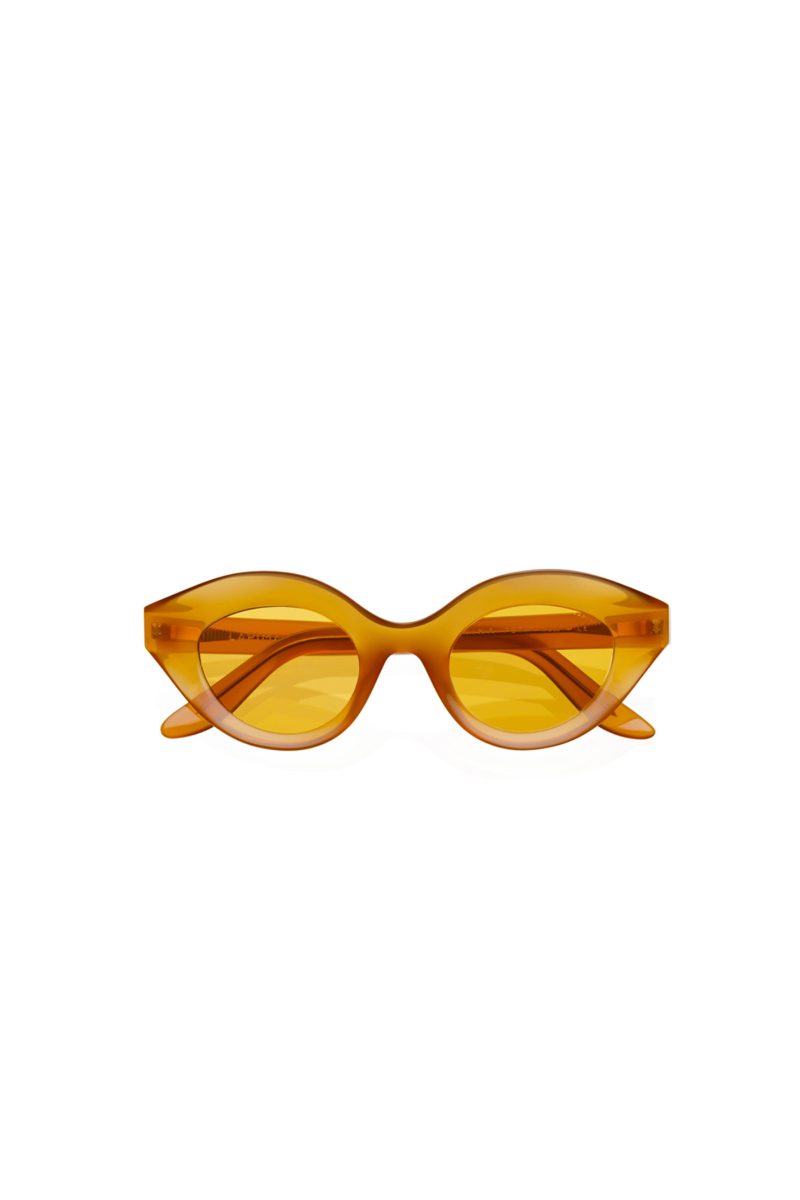 lapima nina petite sunglasses in amber vintage accessories lapima 450610