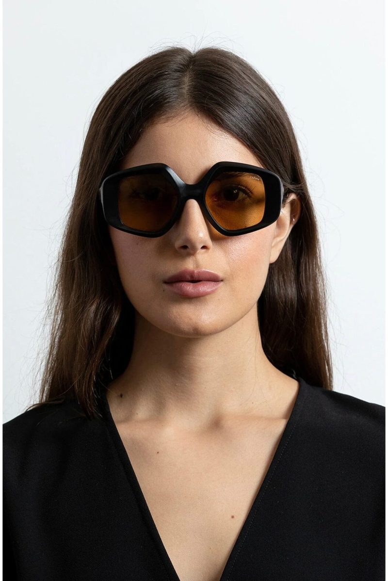 lapima stella sunglasses in natural black vintage accessories lapima 475162