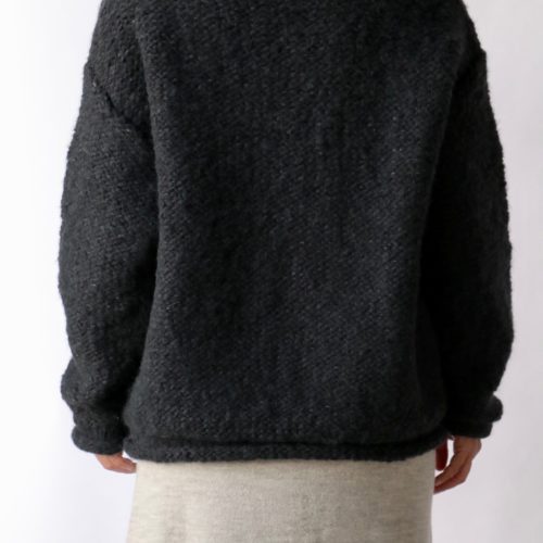 lauren manoogian hand knit purl rollneck in ink knitwear lauren manoogian 155787