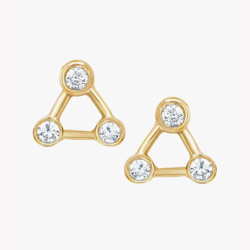 logan hollowell mini summer triangle diamond constellation earrings jewelry logan hollowell 720080