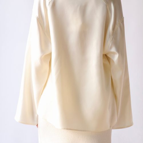 loulou studio zamia silk top in soft vanilla tops blouses loulou studio 779927