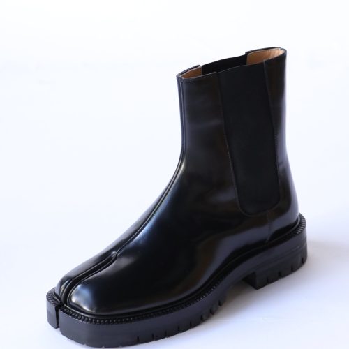 maison margiela tabi chelsea boot in black shoes maison margiela 495814