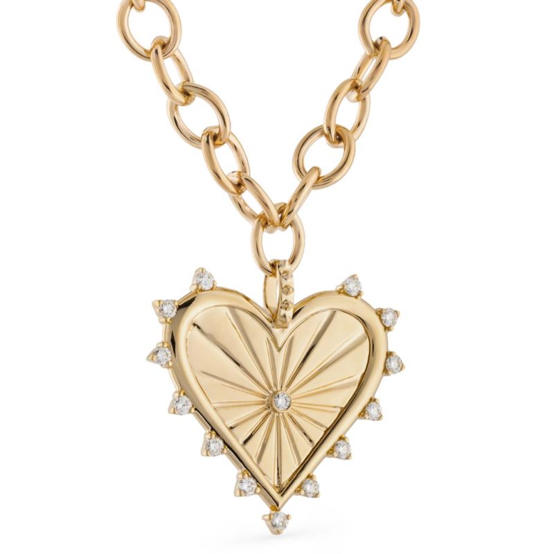 marlo laz spiked heart coin necklace jewelry marlo laz 299963