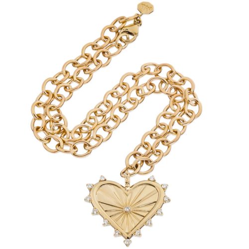 marlo laz spiked heart coin necklace jewelry marlo laz 984769