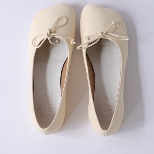 mm6 maison margiela anatomic ballerinas in cream shoes mm6 maison margiela 183025