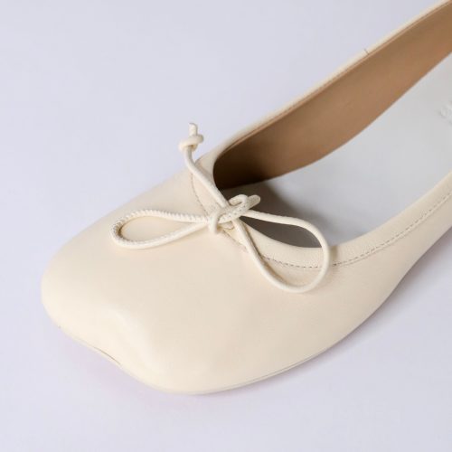 mm6 maison margiela anatomic ballerinas in cream shoes mm6 maison margiela 921240