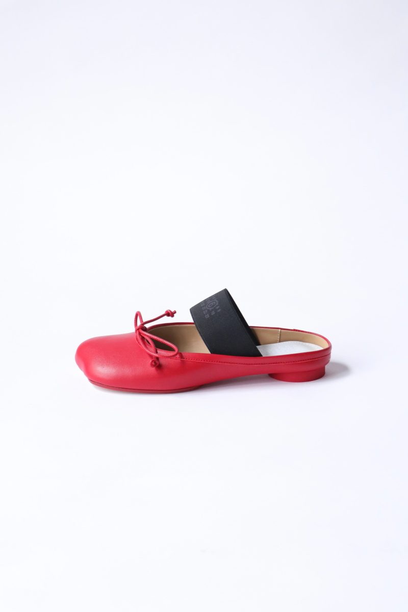 mm6 maison margiela anatomic slip on ballerinas in red shoes mm6 maison margiela 237717