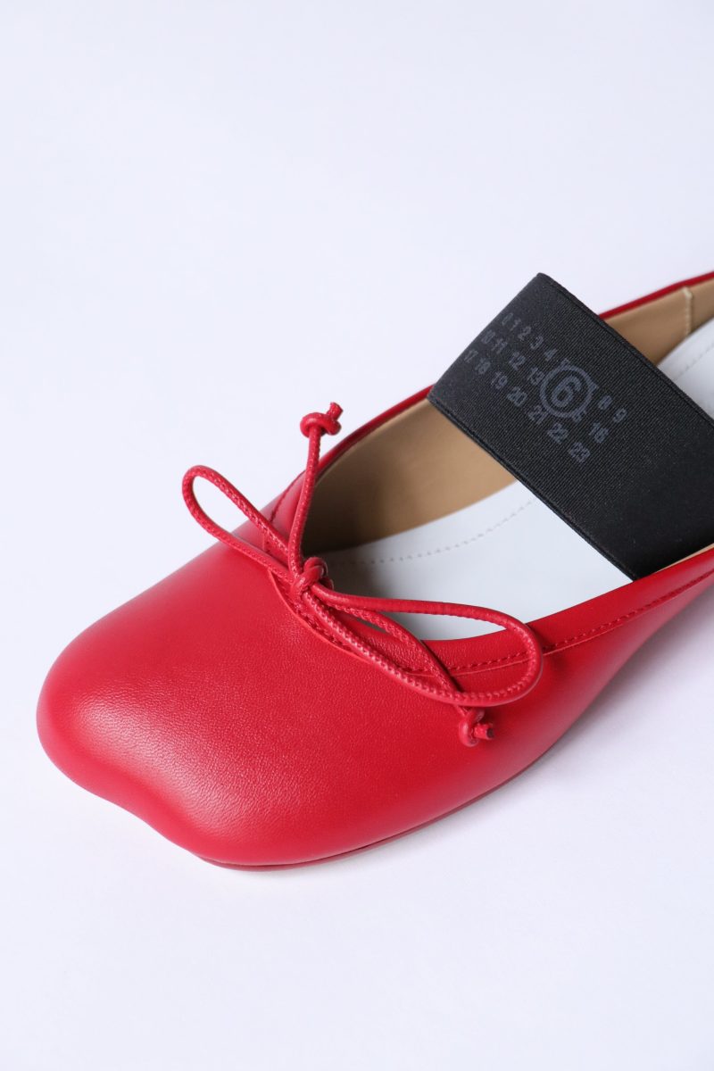 mm6 maison margiela anatomic slip on ballerinas in red shoes mm6 maison margiela 636948