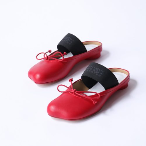 mm6 maison margiela anatomic slip on ballerinas in red shoes mm6 maison margiela 775490