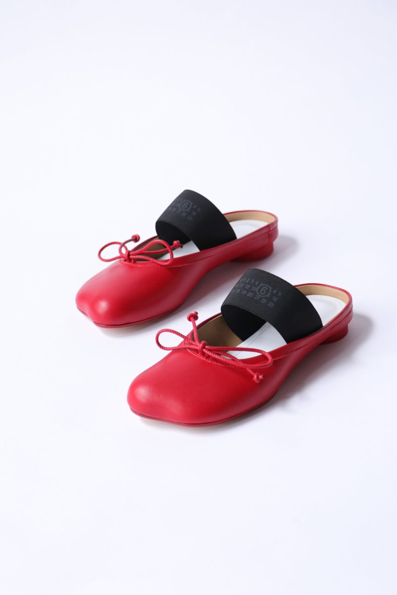 mm6 maison margiela anatomic slip on ballerinas in red shoes mm6 maison margiela 775490