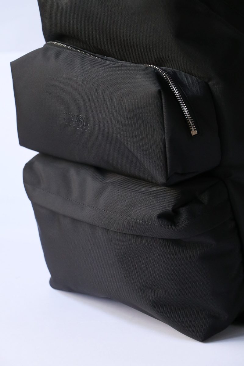 mm6 maison margiela backpack in black accessories mm6 maison margiela 667700