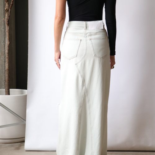 mm6 maison margiela long skirt in light blue bottoms mm6 maison margiela 217292